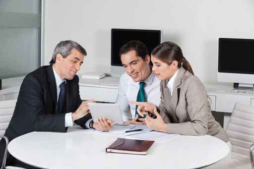 stock-footage-woman-showing-something-against-a-white-background